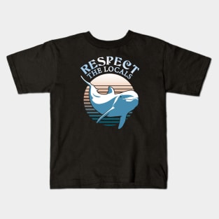 Respect The Locals - Dolphins Kids T-Shirt